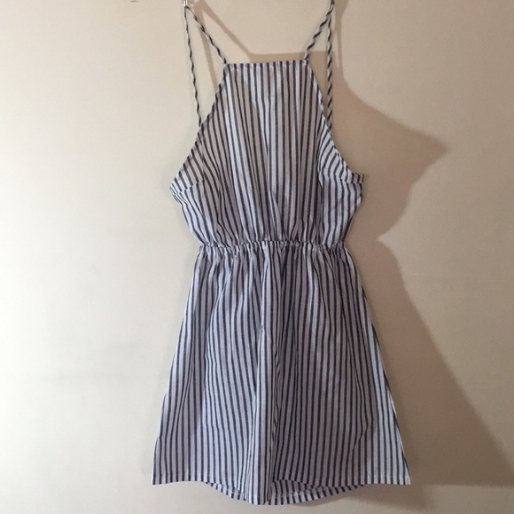 Open Back Striped Cami Dress - Picture 1 of 2